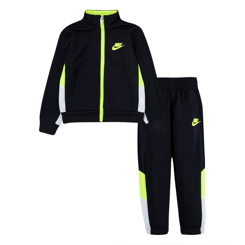 NWT Nike Tricot black green Tracksuit